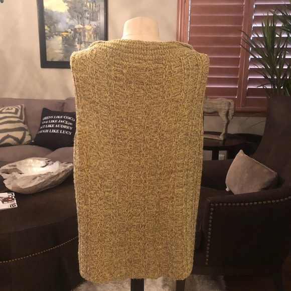 Emma James knitted blouse gold and cream color - Picture 3 of 7